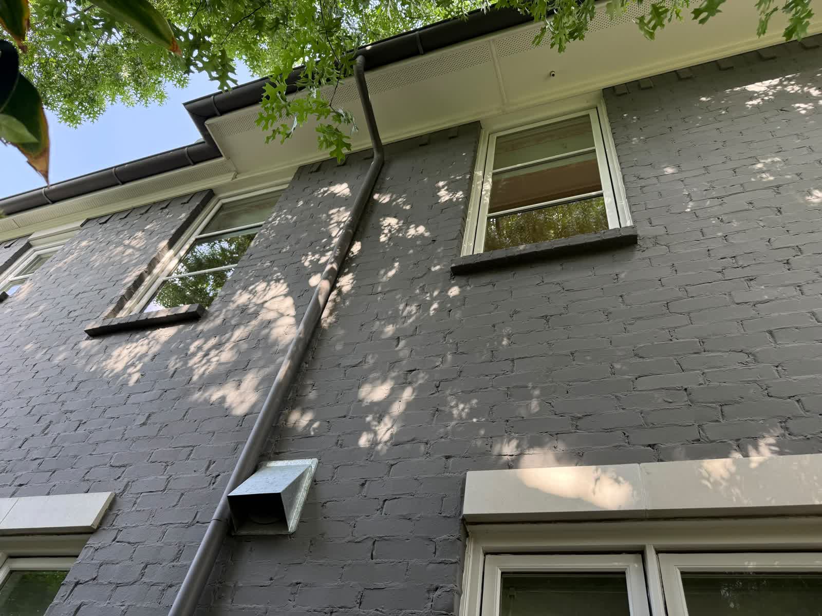 Second residential estate facade with clean windows